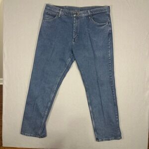 Wrangler Premium Quality Mens Straight Leg Jeans Blue 38x30 1096FXVDB